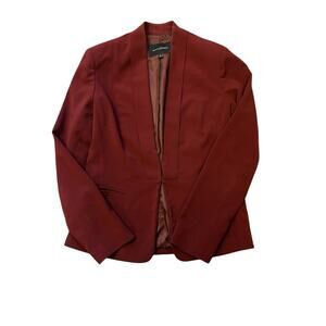 Banana Republic‎ Factory Cutaway Blazer Burgundy Size 2